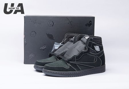 Jordan 1 Retro High OG SP Travis Scott Black Phantom DM7866-001 Size 40-47.5