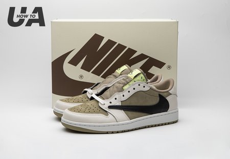 Jordan 1 Retro Low Golf Travis Scott Neutral Olive Size 40-48.5