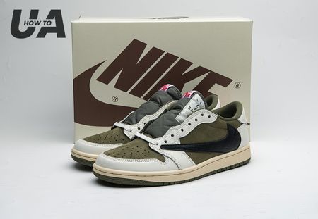 Travis Scott x Air Jordan 1 Low OG Medium Olive DM7866-200 Size 36-48.5