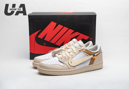 OFF-WHITE x Air Jordan 1 Low Custom-By Chef Huy Le Size 36-48