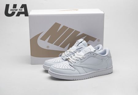 Travis Scott x Air Jordan 1 Low Triple White DM7866-292 Size 36-48.5