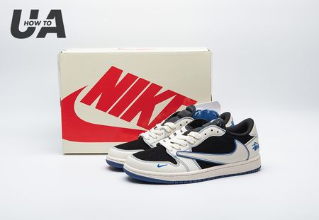 TRAVIS SCOTT X FRAGMENT DESIGN X AIR JORDAN 1 LOW OG SP SJ2068-113 Size 36-45