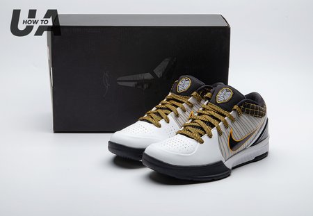 Nike Kobe 4 Protro White Black Del Sol AV6339-101 Size 40-48.5