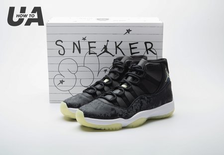 Jordan 11 Retro Black Barely Volt IB1378-001 Size 36-47.5