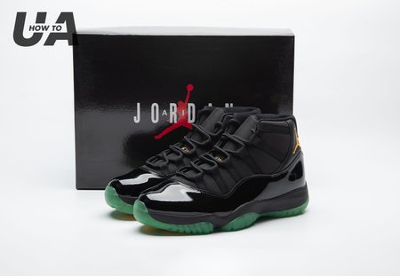 Air Jordan 11 Black Green Yellow CT8012-037 Size 40-48.5