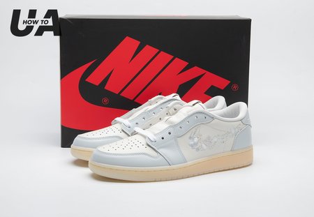 Jordan 1 Retro Low OG Rabbit Floral Swoosh IF4391-100 Size 36-47.5