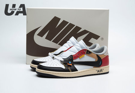 Travis Scott x OFF-WHITE x Air Jordan 1 XZ6868-005 Size 36-47.5